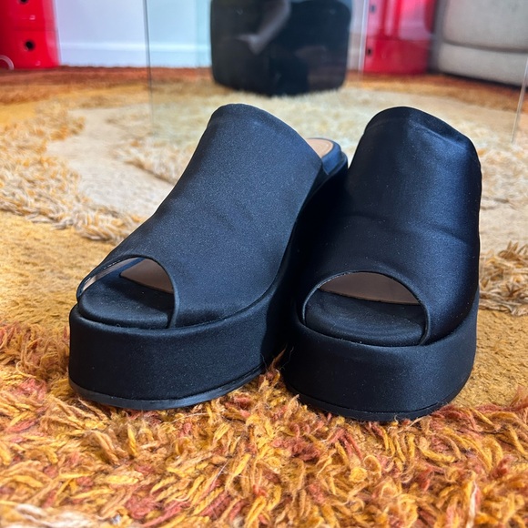 GANNI Satin Platform Mules - Picture 3 of 12